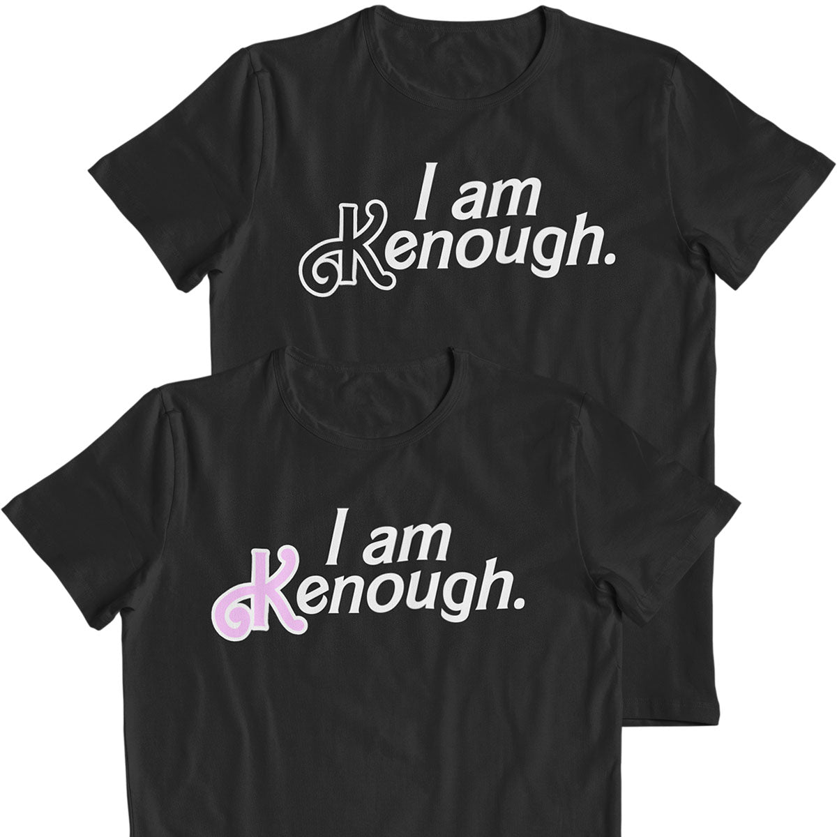 I Am Kenough Screen Print Dog Shirt - Bright Pink