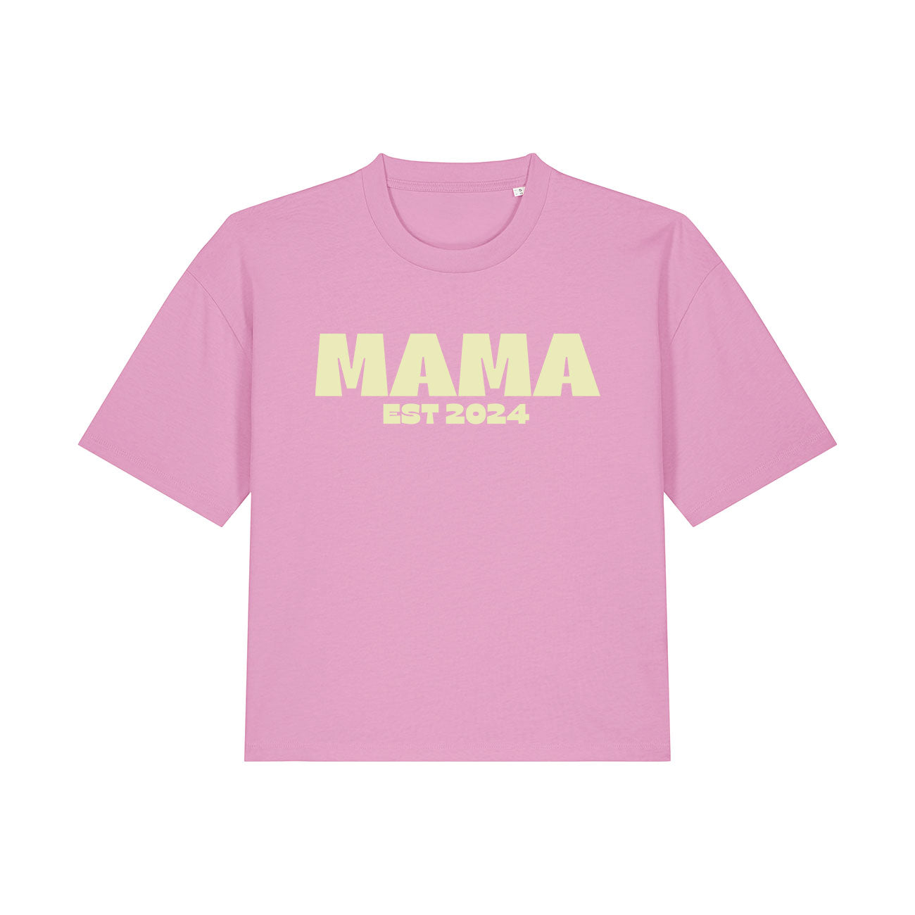 MAMA Personalised Date Organic Boxy Tee