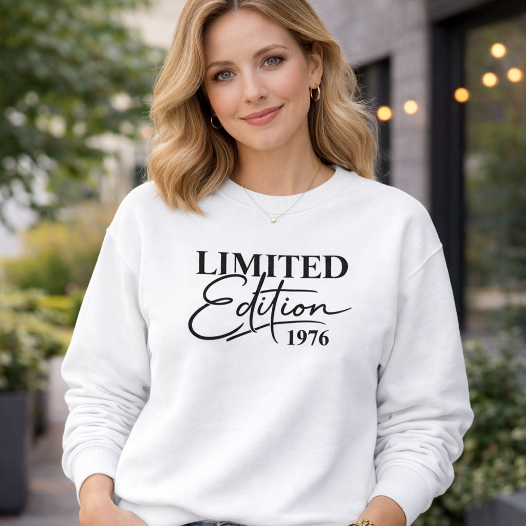 Custom Birth Year Sweatshirt, Limited Edition Birthday Shirt, Personalised Mothers Birthday Gift, 30th 40th 50th Birthday Jumper