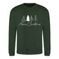 Merry Christmas Family Tree Crew Sweatshirt