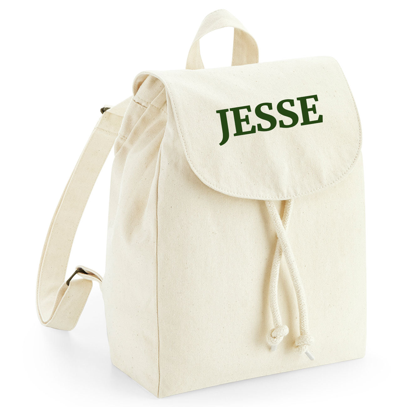 Kids Personalised Organic Cotton Rucksack