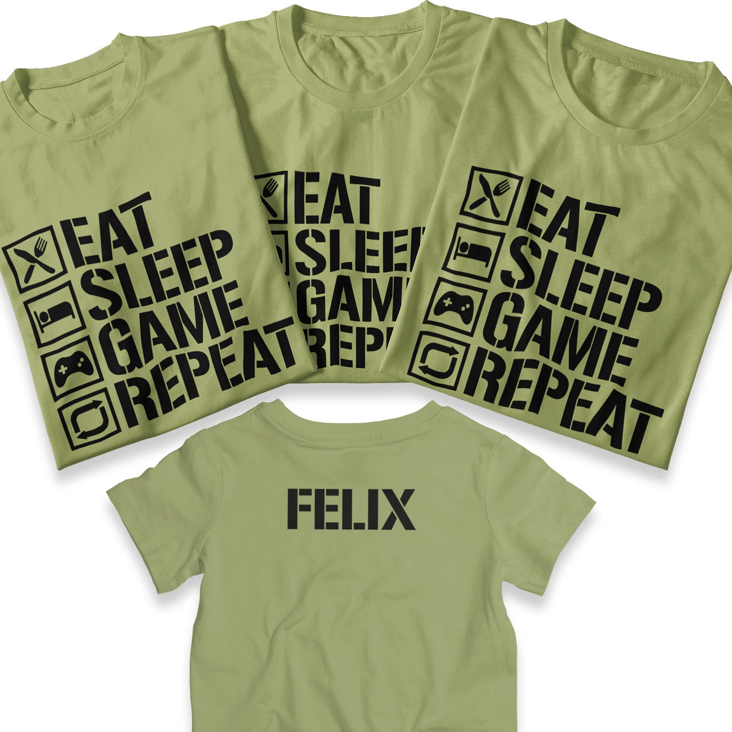 Eat sleep play t shirt best sale