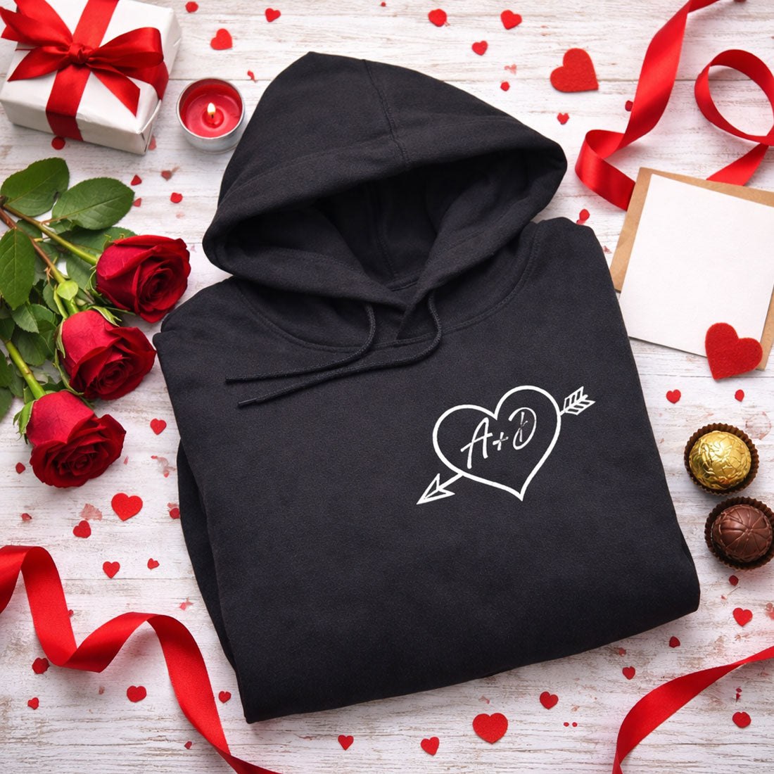 Personalised Couples Hoodies – Matching Valentine’s Day Sweatshirts