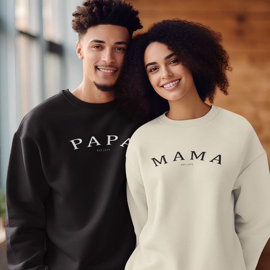 Mama / Papa Personalised Est. Sweater