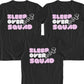 Sleepover Squad ZZZZ Kids Party Personalised T-Shirts