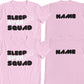 Sleepover Squad ZZZZ Kids Party Personalised T-Shirts