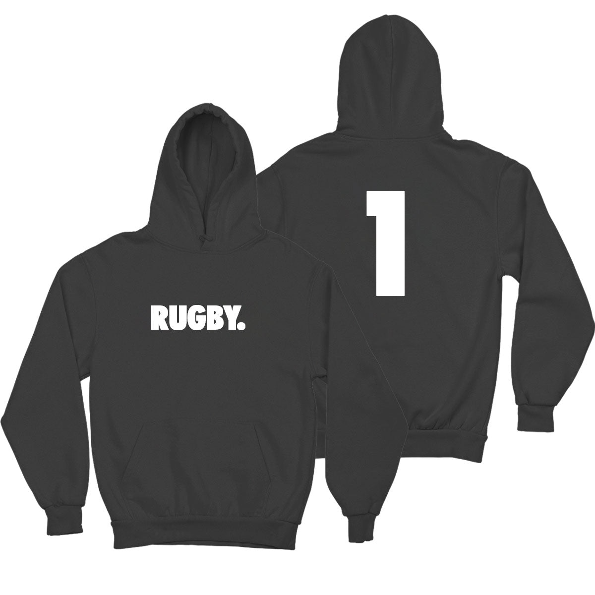 Rugby Hoodie Kids Personalised Number