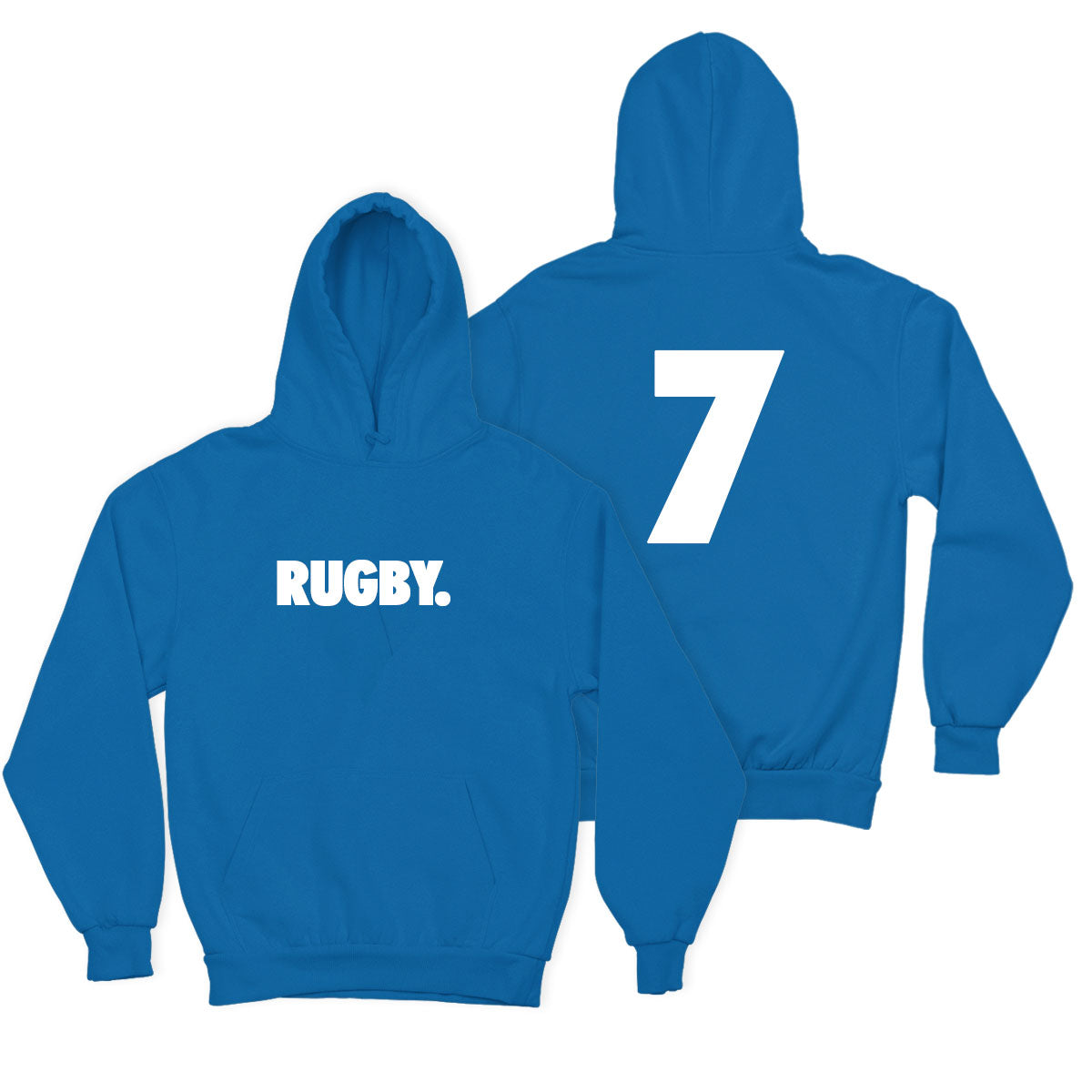 Rugby Hoodie Kids Personalised Number