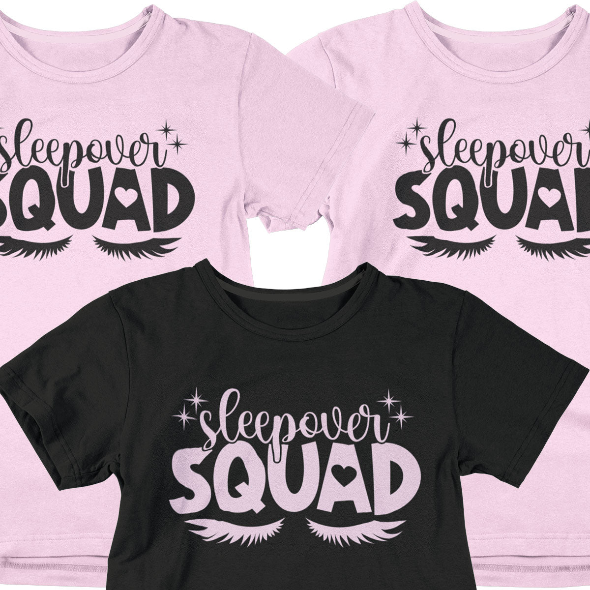 Sleepover Squad Twinkle Eyelashes T-Shirt