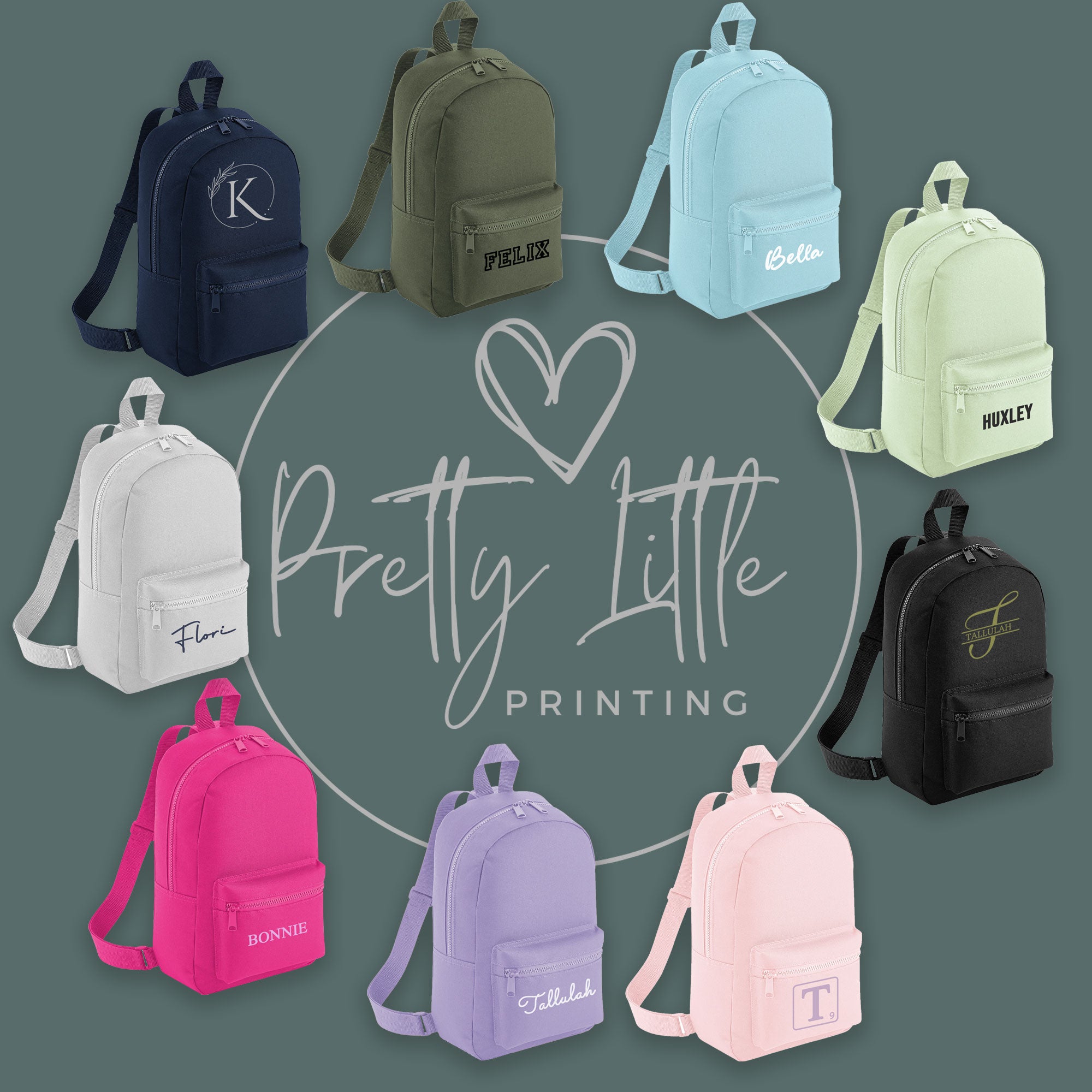 Mini Backpack Custom Personalised Mini Essential Fashion Backpack – Prettylittleprinting