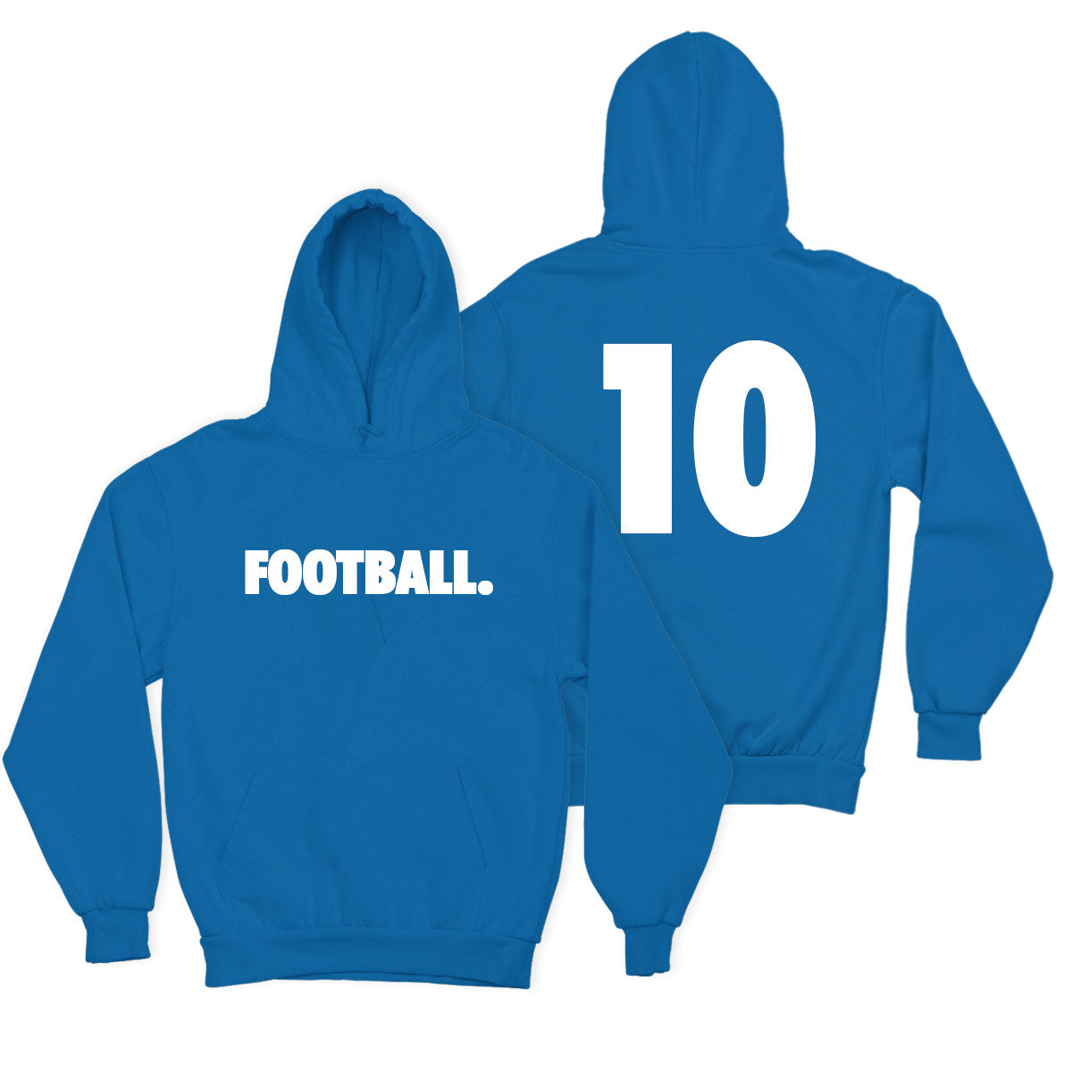 Football Hoodie Kids Personalised Number