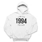 Any Year Personalised Birthday Hoodie for Him or Her