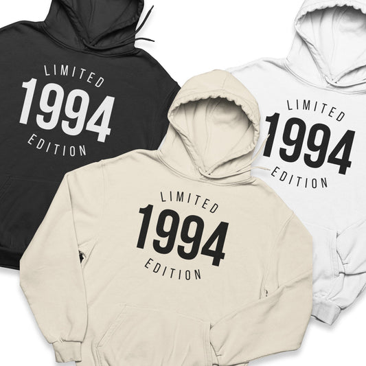 Any Year Personalised Birthday Hoodie for Him or Her