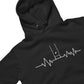 Rugby Post Heartbeat Hoodie Personalised Back Name, Kids - Adult Sizes