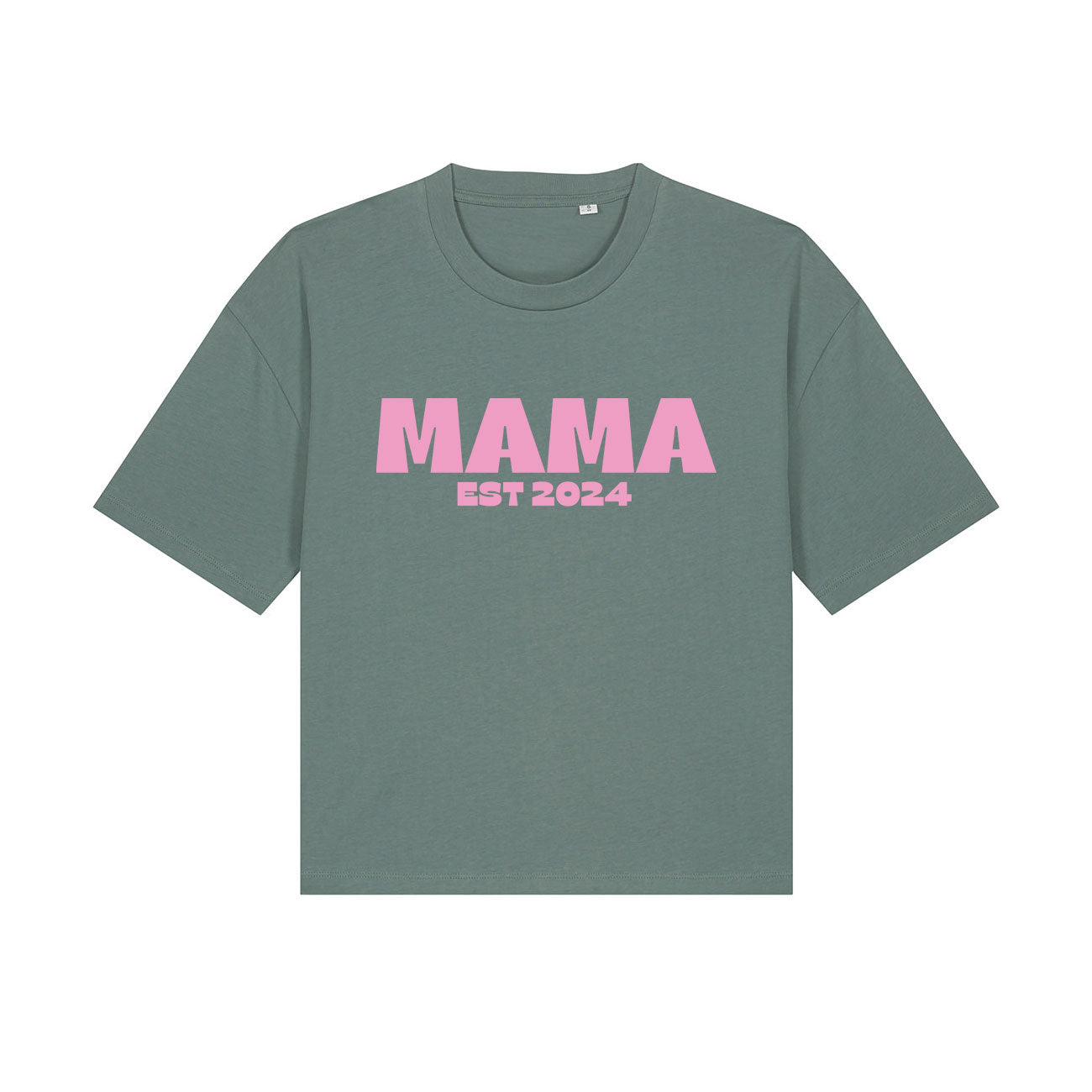 MAMA Personalised Date Organic Boxy Tee