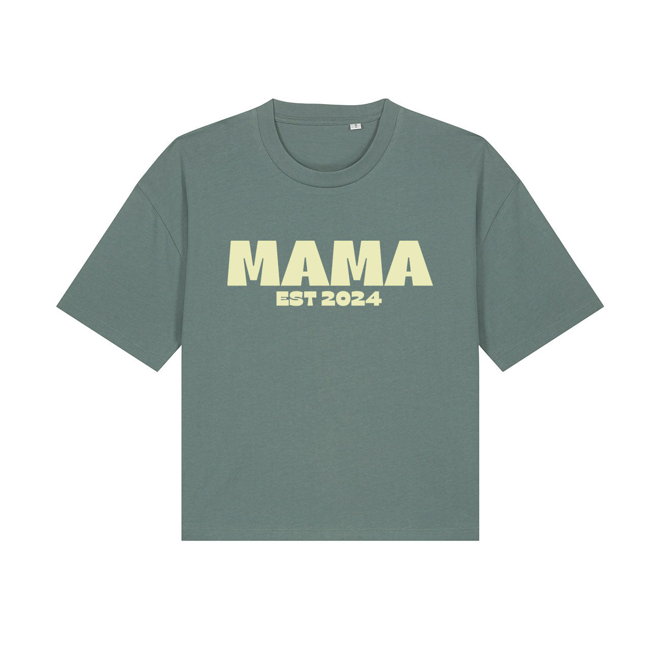 MAMA Personalised Date Organic Boxy Tee