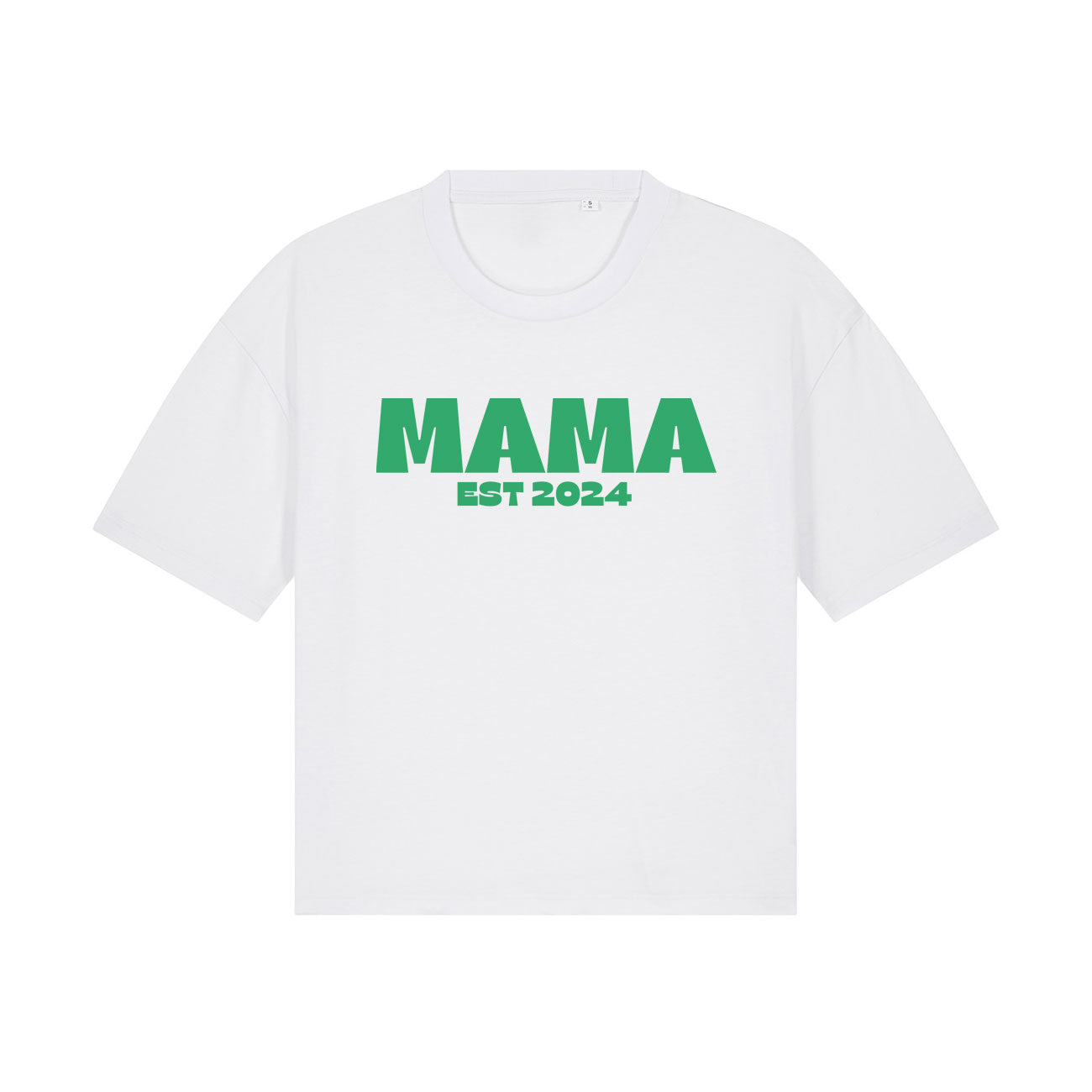 MAMA Personalised Date Organic Boxy Tee