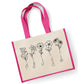 Grandma's Garden Tote Bag, Personalised Gift For Nan