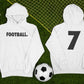 Football Hoodie Kids Personalised Number