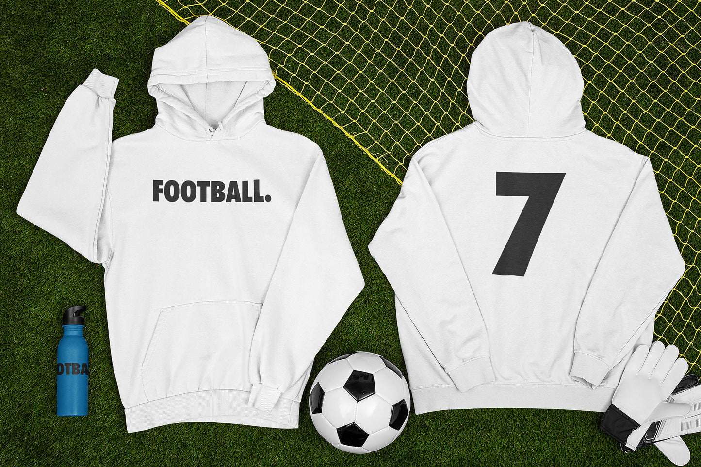 Football Hoodie Kids Personalised Number