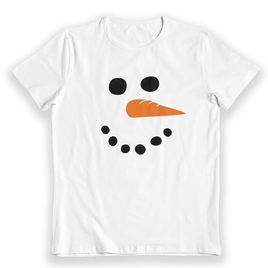 Christmas Festive Snowman Face T-Shirt